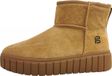 Bagatt Chaussures femme Fermeture éclair Bottes Marron Loisir