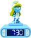 Lexibook Smurfen Nachtlampje Wekker, Geluiden en Melodieën, Verlicht LCD-scherm, Lichtgevend, Snooze, Blauw, Klein