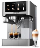 Expresso machine, 20 bar, double boiler, 1350W, stainless steel, 1.8 liter water reservoir, touchscreen