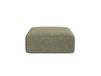 Pouf en velours côtelé vert mousse