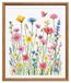 11CT Moderne kruissteekset met bloemenmotief