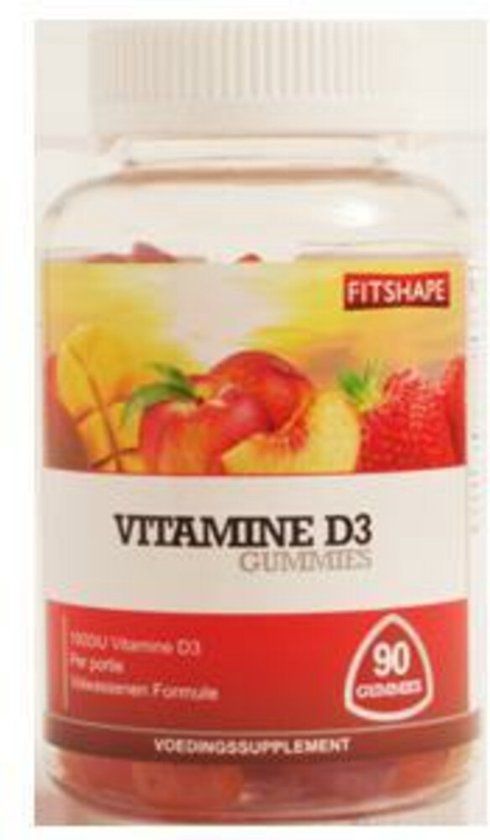 Fitshape Vitamine D3 Gummies 90 stuks