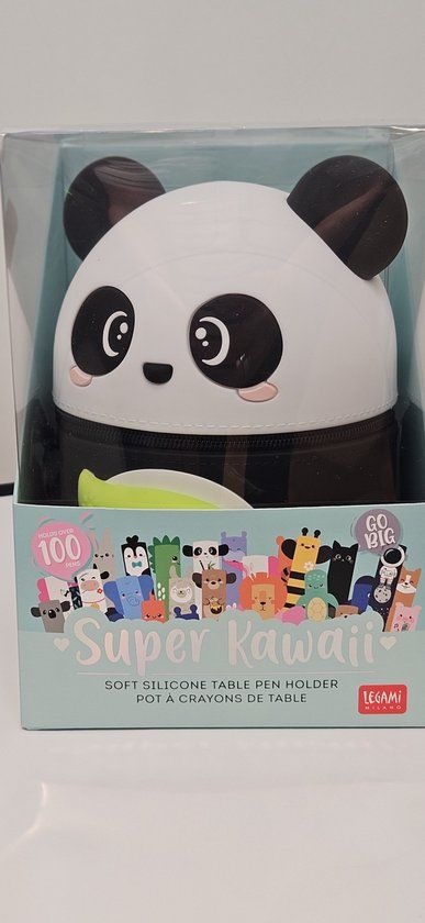 Legami Milano Legami Super Kawaii - 2-in-1 Silicone Pencil Case XXL - Panda