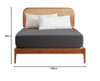 Sonive Hoeslaken voor eenpersoonsbed, superzachte geborstelde microvezel, 30 cm diep, donkergrijs, 90 x 190 + 30 cm