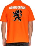 Bellatio Decorations Bondscoach Holland supporter poloshirt - heren - oranje met leeuw - Nederland fan / EK / WK polo shirt / kleding L