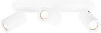 Ledvion - LED Plafondspot - Wit 3-lichts - Dimbaar - 3W - 4000K - Rechthoek - GU10 - IP20
