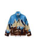 NAPAPIJRI Fleece jas chamois / marine / azuur / bruin