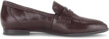 Gabor Dames Loafers Dierenprint Leer Puntige Neus Smal