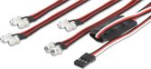 Carson Modellsport Verlichtingsset Rood, Wit 4.4 - 6 V 500906240