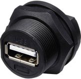 TRU COMPONENTS TC-E13T-FU2-PPF TC-13543552 USB 2.0-bus voor montage aan de achterkant (schroefdraad) 1 stuk(s)