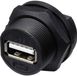 TRU COMPONENTS TC-E13T-FU2-PPF TC-13543552 USB 2.0-bus voor montage aan de achterkant (schroefdraad) 1 stuk(s)