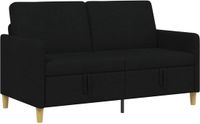 vidaXL Sofa met Opbergruimte Zwart 152 x 78 x 87 cm Polyester