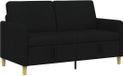 vidaXL Sofa met Opbergruimte Zwart 152 x 78 x 87 cm Polyester
