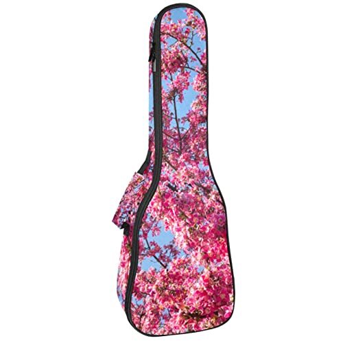 Mersov Tenor Ukulele Gigbag Waterdichte Ukelele Case Gewatteerde Rugzak, Geweldig voor Sopraan Concert (21/23/24") Kleurrijke Bladeren