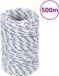 vidaXL Boot touw 2 mm 500 m polypropyleen wit