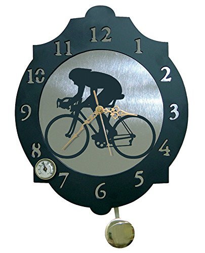 IMEX EL ZORRO 11321-Reloj fiets, 374 x 312 mm, metaal, grijs, 40 x 34 x 7 cm