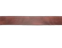 Decoratief lint in paars met zwarte rand, 4 cm x 10 m.