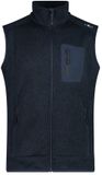 CMP Mouwloos fleece Knit-Tech Heren XXL Blauw/Antraciet Polyester
