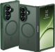 Casemania Hoesje Geschikt voor Samsung Galaxy Z Fold8 Ultra - Groen - Magnetisch Matte Armor Back Cover - Val/Stoot Bescherming Telefoon - Geschikt voor MagSafe en Draadloos Opladen