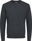 JACK&JONES JJEBASIC KNIT CREW NECK NOOS PLS Heren Gebreide Truien Dark Grey Melange 3XL