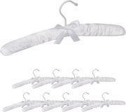Merkloos Relaxdays Kledinghangers Satijn - Roze - 10 Stuks