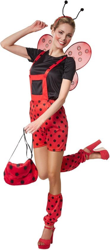 Tectake dressforfun - Marina lieveheersbeestje S - verkleedkleding kostuum halloween verkleden feestkleding carnavalskleding carnaval feestkledij partykleding - 302710