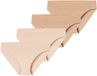 Schiesser Invisible Light slip dames sand/maple 4-pack