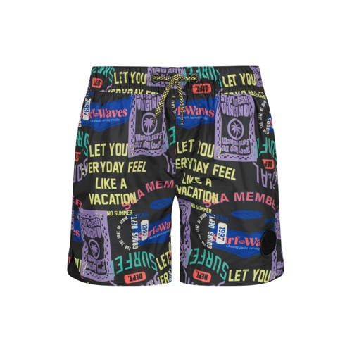 Vingino zwemshort donkergrijs/multicolor