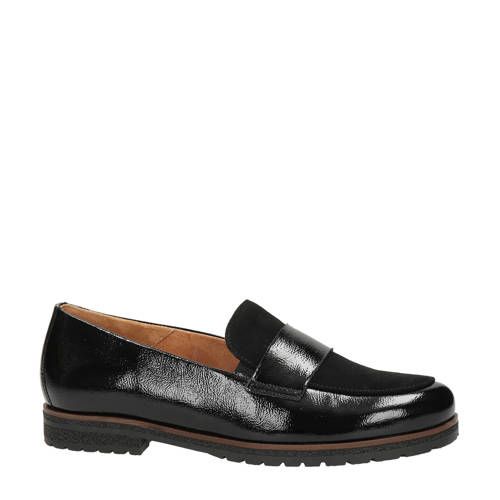 Gabor Leren Loafers Zwart