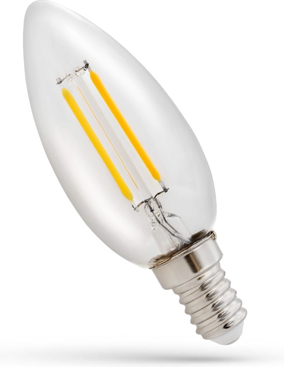 LCB LED Europe LED Filament lamp E14 - C35 - 1W vervangt 10W - 4000K warm wit licht