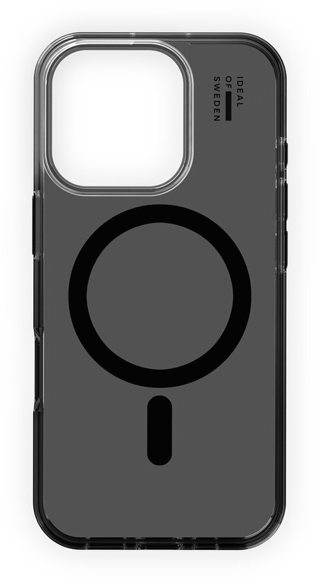 iDeal Of Sweden Clear Case met magnetische ring geschikt voor de iPhone 16 Pro Tinted Black