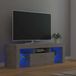 Prolenta Maison Exclusive - TV-meubel met LED-verlichting, betonkleur, 120x35x40 cm