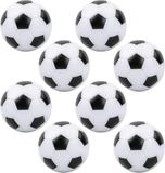Set Tafelvoetbalballen Set van 8, 32 mm, HIPS, Duurzaam, Kleurecht, Zwart en Wit