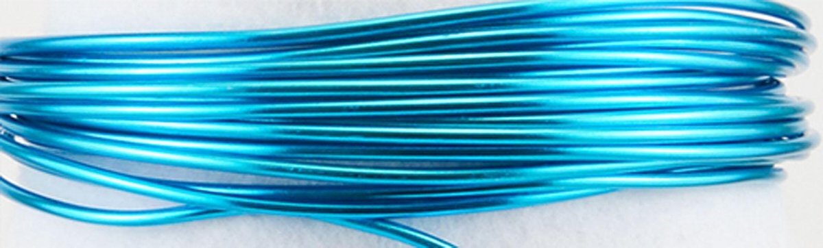 Vaessen Creative Aluminiumdraad 4mm 2m Turquoise