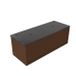 Saniclass Holz Frame Badkamermeubelset - 120x45x43cm - Noche basalten wastafelblad gepolijst (zwart) - 2 kraangaten - 1 lade - mat walnut pure (hout) SW1420774/SW728239