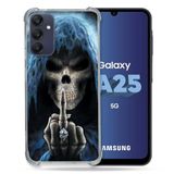 Cokitec Samsung Galaxy A25 5G Doodshoofd Vinger Versterkte Hoes