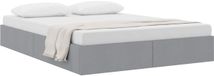 vidaXL - Opbergbed - Lichtgrijs - 135 x 190 cm - Stof
