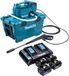 Makita DHW 080 PT4K Snoerloze hogedrukreiniger 36 V (2x 18 V) 80 bar 380 l/u Borstelloos + 4x accu 5.0 Ah + dubbele lader