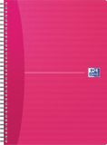 Oxford Office Essentials spiraalschrift, 100 bladzijden, ft A4, geruit 5 mm, geassorteerde kleuren 10 stuks