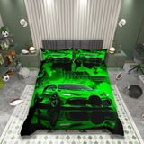 Literie enfant - Racing Car - Vert