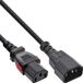 InLine IEC Lock C13 - C14 stroomkabel voor UPS/PDU | 3x 1,00mm | zwart | 3 meter