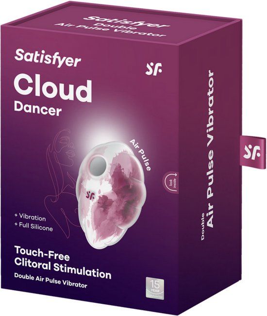 Satisfyer Cloud Dancer - Red Print - White