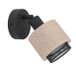 Eglo Rosley Spot - E14 - Ø 9 cm - Noir/Beige - Textile