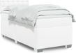 Maison Exclusive - Lit boxspring avec matelas, blanc, 100x200 cm, similicuir