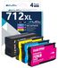 HP DesignJet Cartouches d'encre - 80 ml + 3 x 30 ml en couleurs