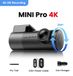 MINIPro Dashcam pour voiture - 4K UHD - objectif grand angle 143° - 25 images par seconde - Wi-Fi 5 GHz - supercondensateur - sans carte SD