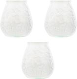 Cosy & Trendy mini lowboy bougie de table - 8x - blanc - 17 heures de combustion - 7 cm - bougie