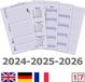 Kalpa 6216-24-25-26 Personal Agenda Planner Vulling Papier NL DE FR 2024 2025 2026