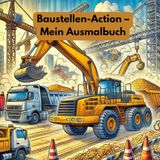Baustellen-Action – Mein Ausmalbuch: 40 Seiten Bagger, Kräne & Co. – für Kinder ab 9 Jahren