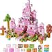 Blocs de construction magnétiques, 100 pièces, set château de princesse. STEM, Montessori, jouet sensoriel